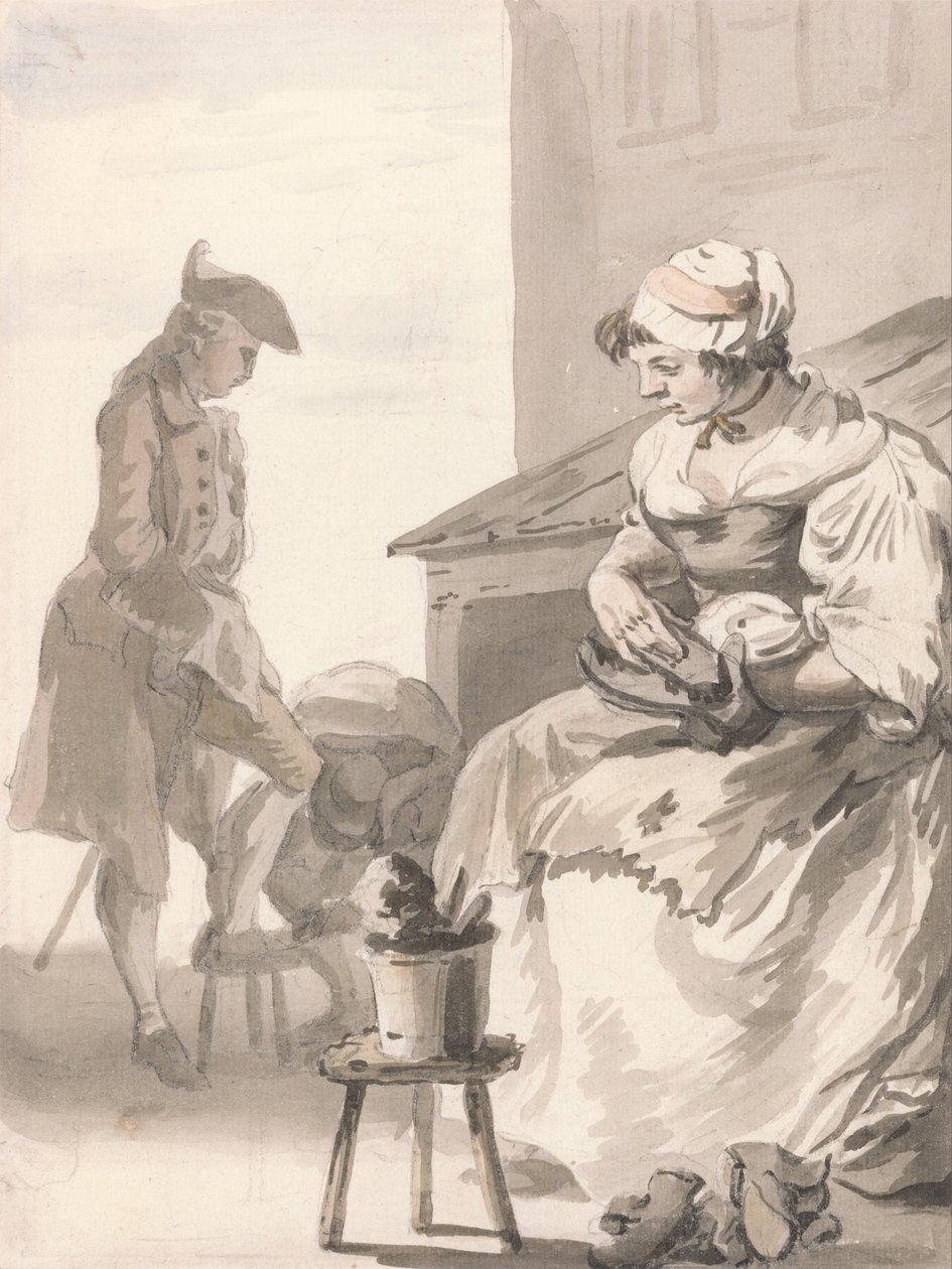 London Cries- Ayakkabı Temizleyici by Paul Sandby
