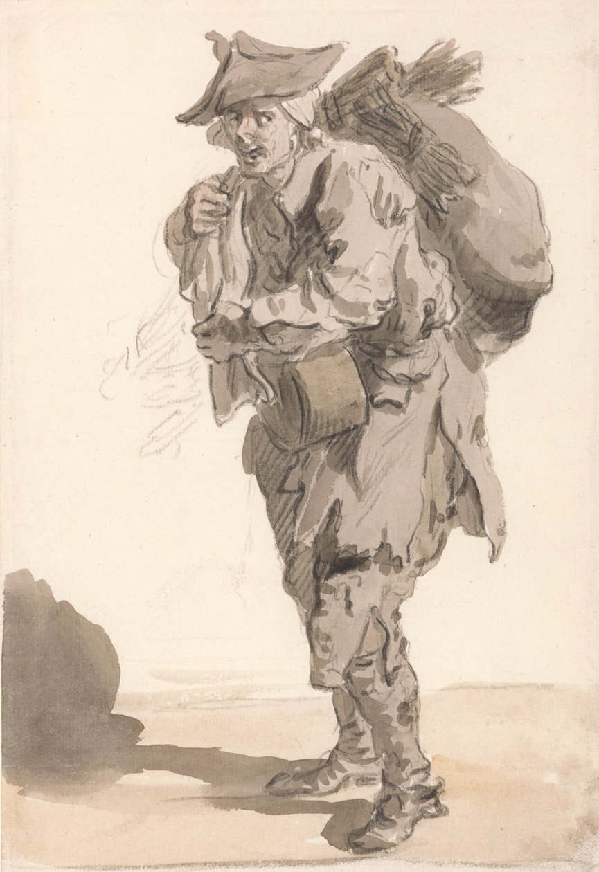 Londra Ağlıyor - Küçük Kömür veya Fırçalar by Paul Sandby