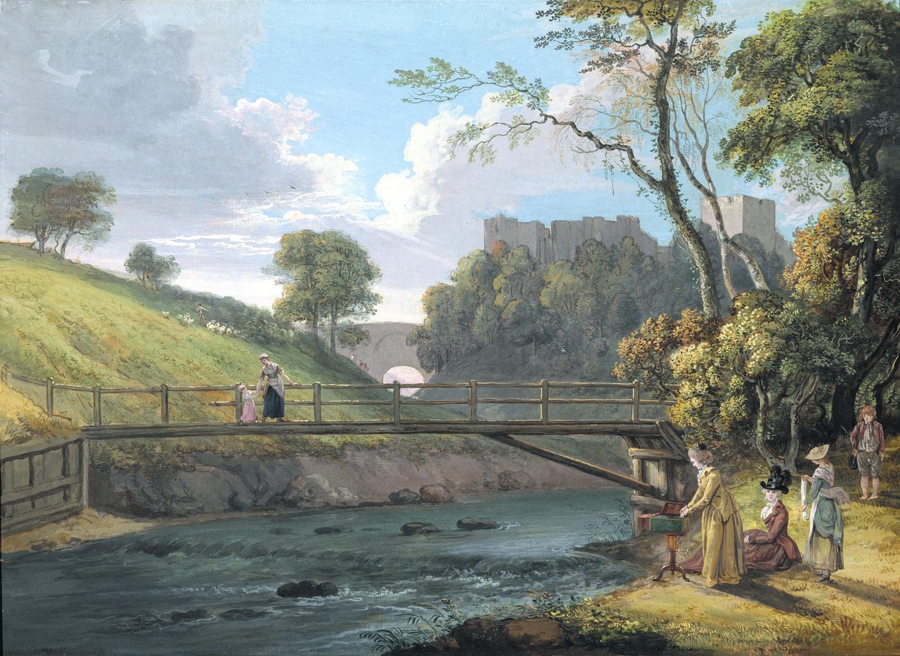 Roslin Kalesi, Midlothian (kağıt üzerinde wc ve guaj) by Paul Sandby