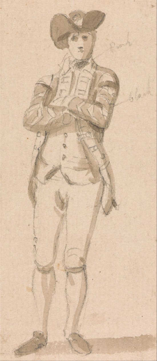 Genç Bir Adamın Ayakta Figürü by Paul Sandby