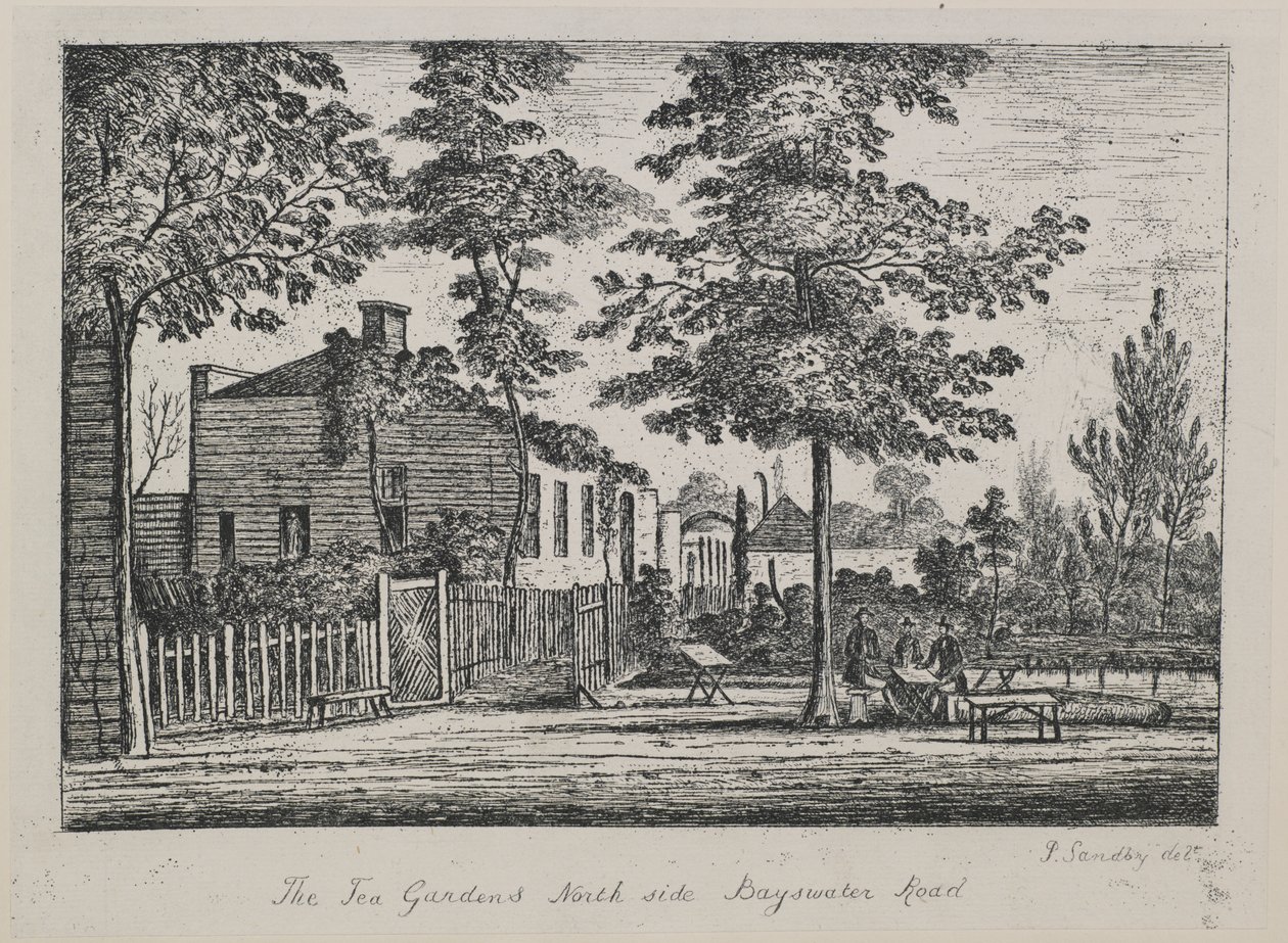 Çay Bahçeleri, kuzey tarafı Bayswater Yolu, c.1780 by Paul Sandby