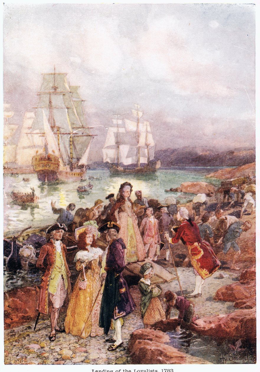 1783 ಟರ್ಕ್‌ನಲ್ಲಿ ಲಾಯಲಿಸ್ಟ್‌ಗಳ ಲ್ಯಾಂಡಿಂಗ್ by Paul Sandham