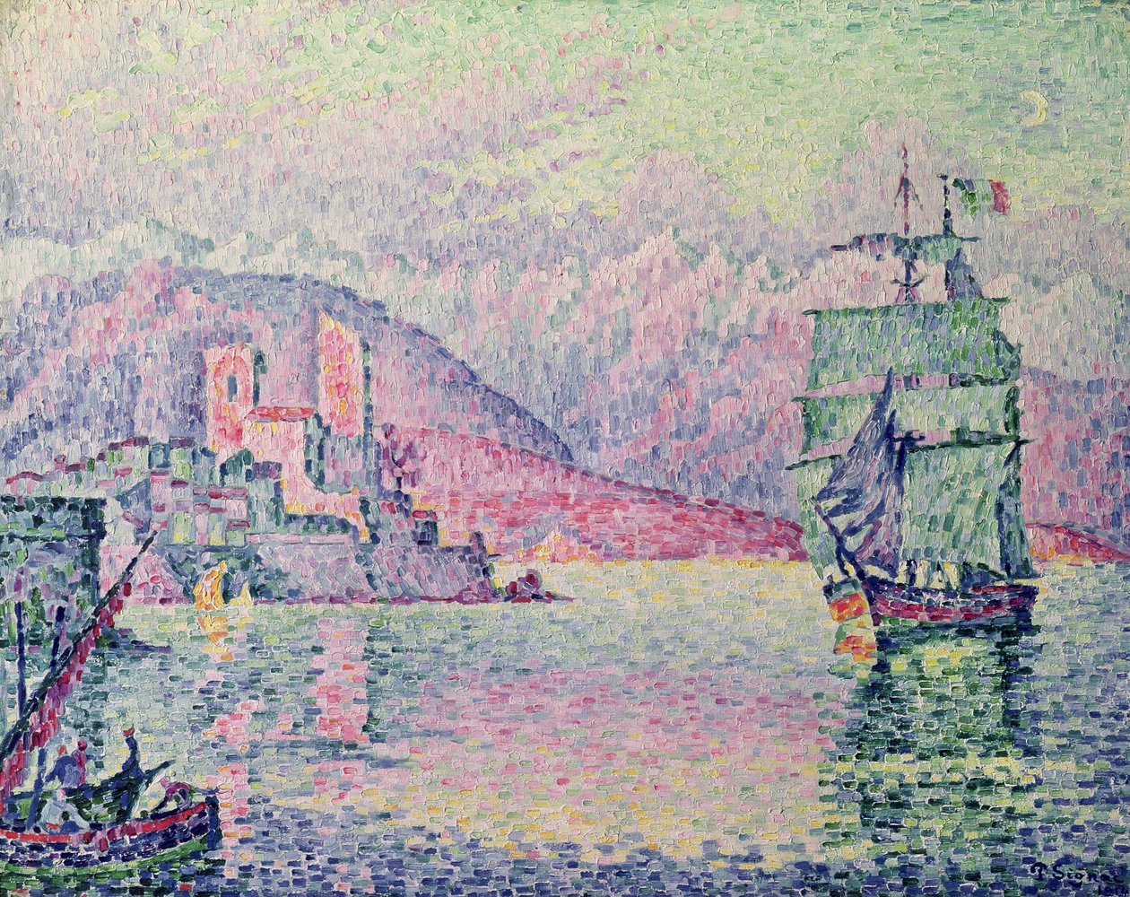 Antibes, Akşam, 1914 by Paul Signac
