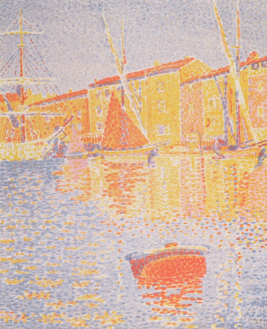Şamandıra, St. Tropez Limanı, 1894 (renkli taş) by Paul Signac