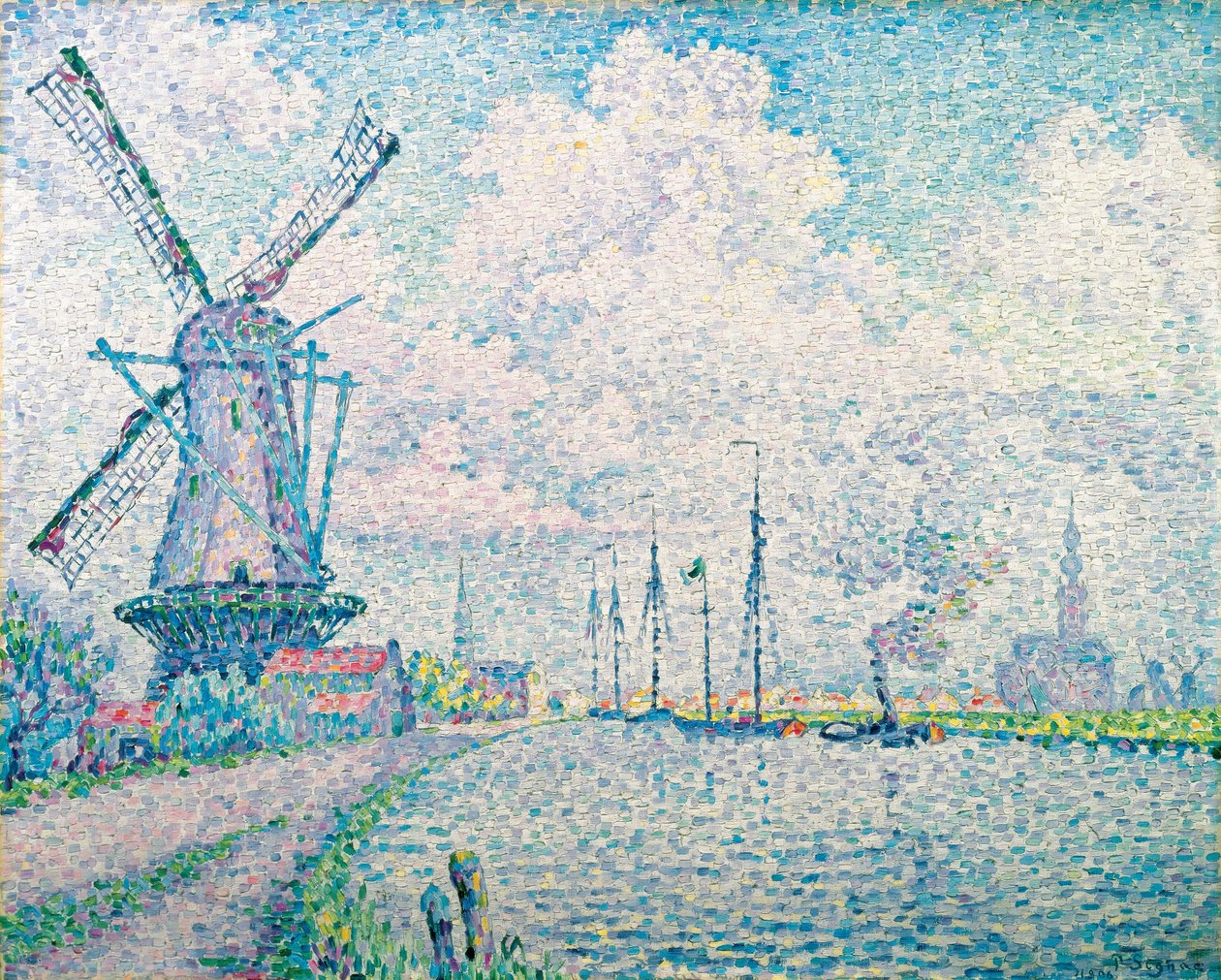 Overschie Kanalı by Paul Signac