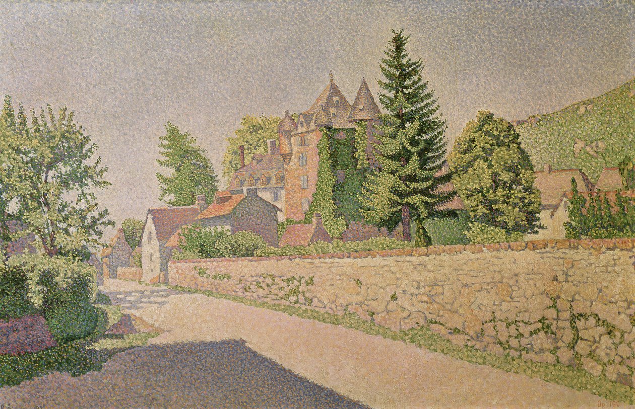 Chateau de Comblat, 1887 dolayları by Paul Signac