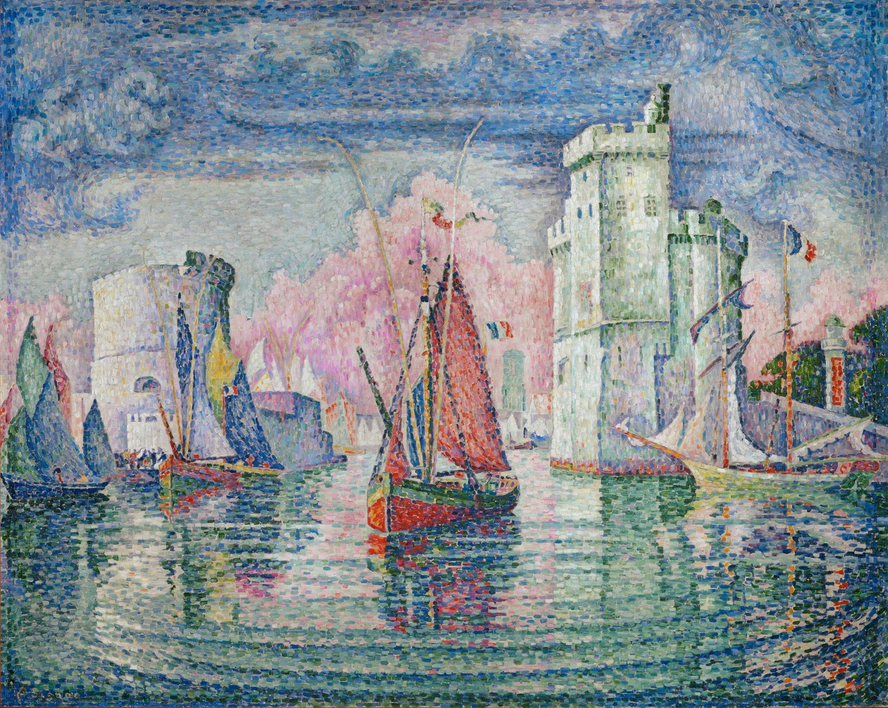 La Rochelle limanına giriş by Paul Signac
