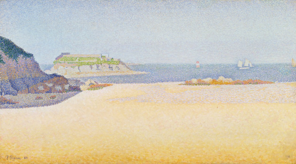 İle la Kontes, Pontrieux, 1888 by Paul Signac