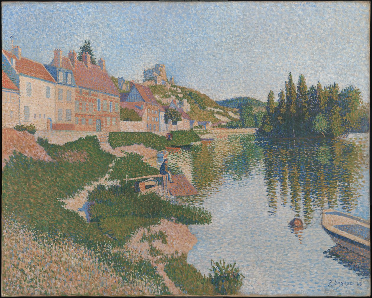 Banka ; Les Andelys by Paul Signac