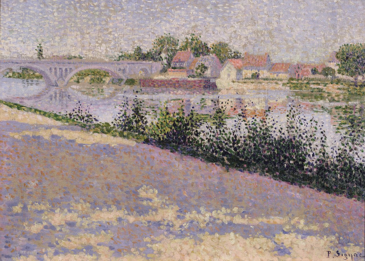 ಲೆಸ್ ಆಂಡೆಲಿಸ್, ಪೋರ್ಟ್ ಮೊರಿನ್, ಟರ್ಕಿಶ್ 1886 by Paul Signac