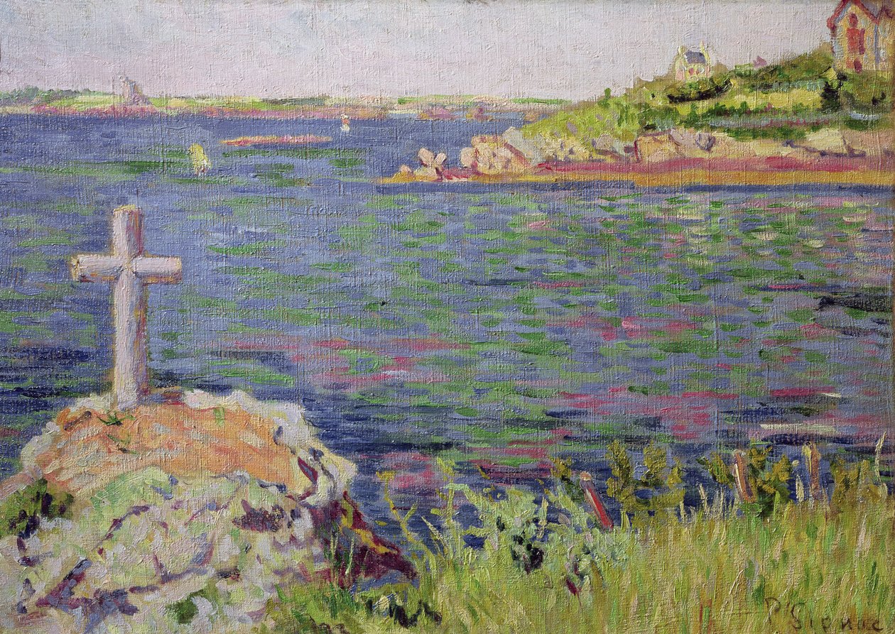 Saint-Briac, Denizci Haçı, 1885 by Paul Signac