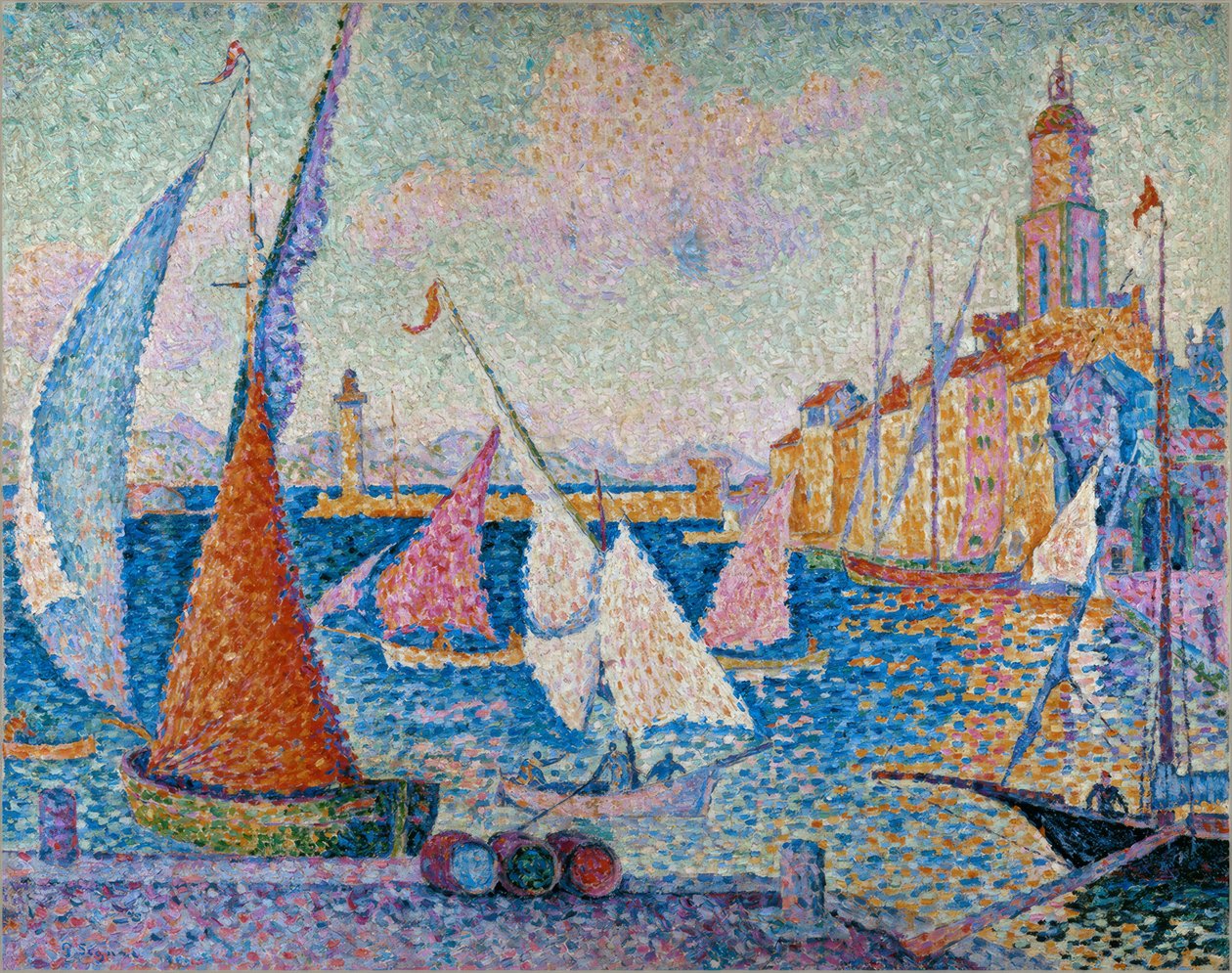 Saint-Tropez, iskele by Paul Signac