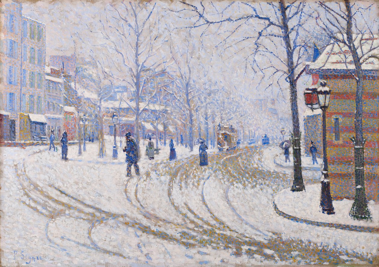 Kar, Boulevard de Clichy, Paris, 1886 by Paul Signac