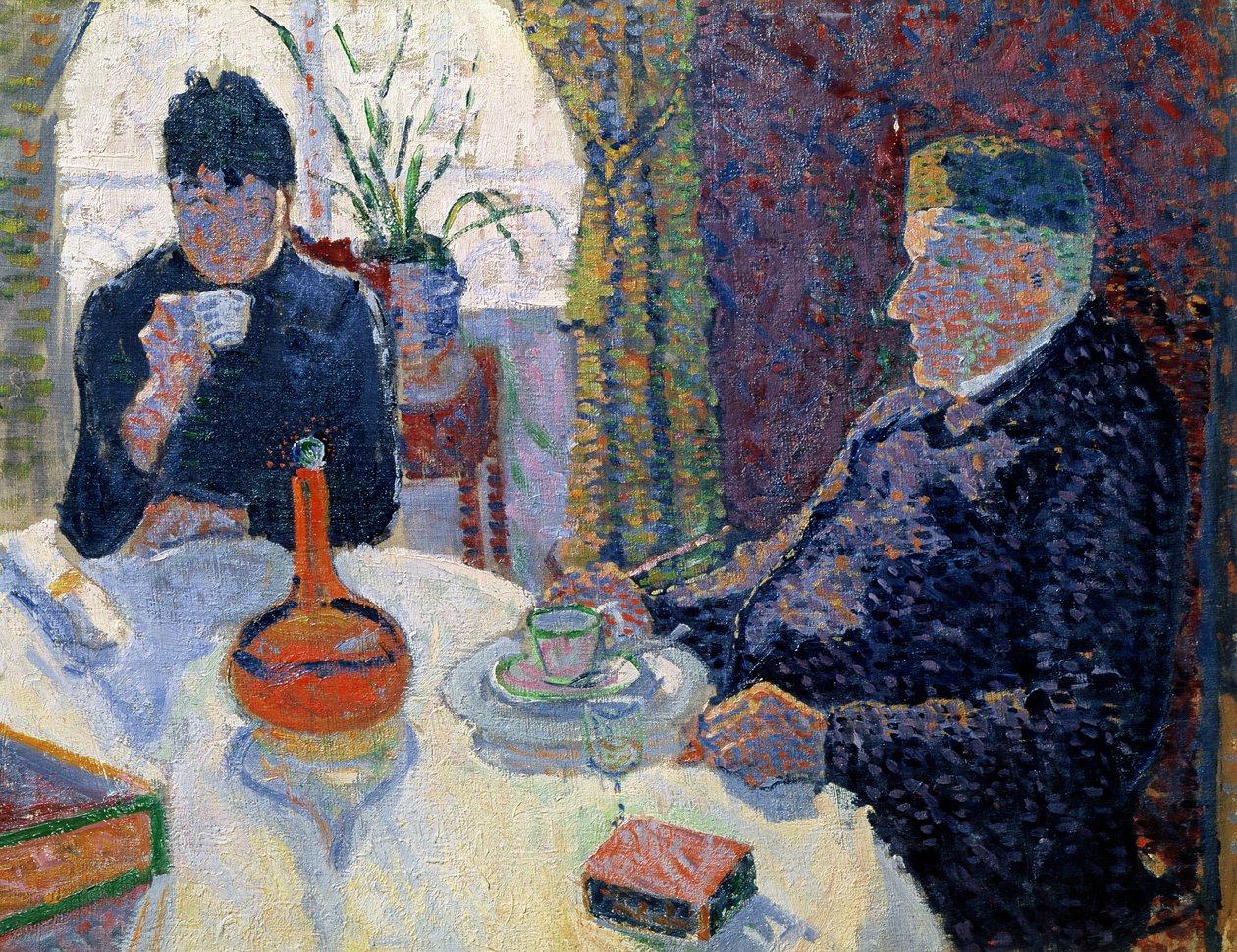 Yemek Odası Çalışması, c.1886 by Paul Signac