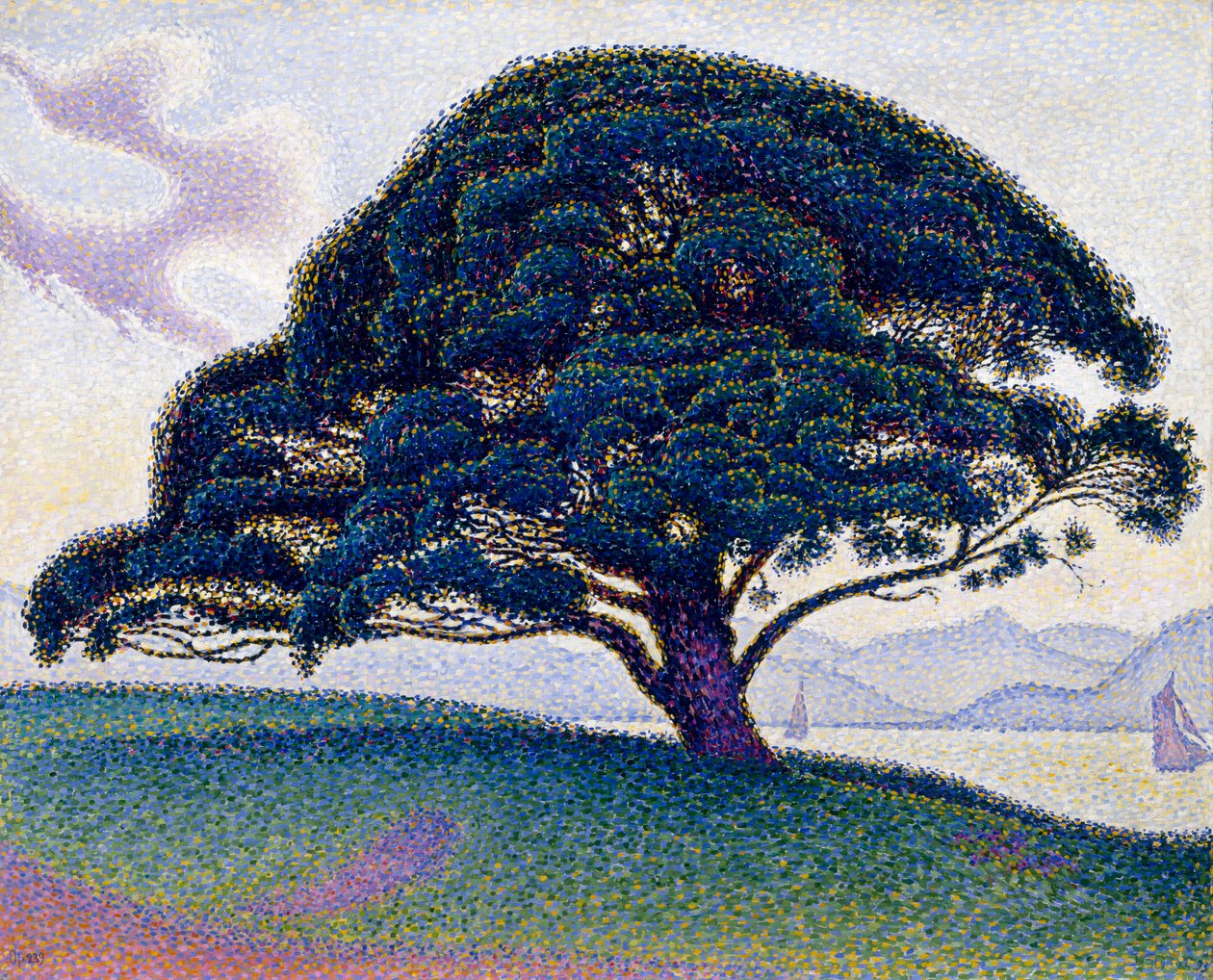 Bonaventure Çamı, 1893 by Paul Signac