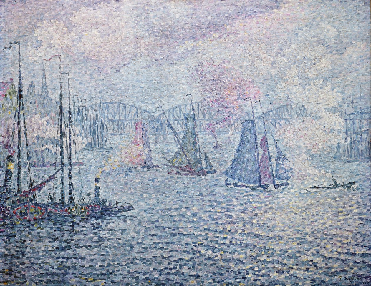 Rotterdam Limanı veya Dumanlar, 1906 by Paul Signac