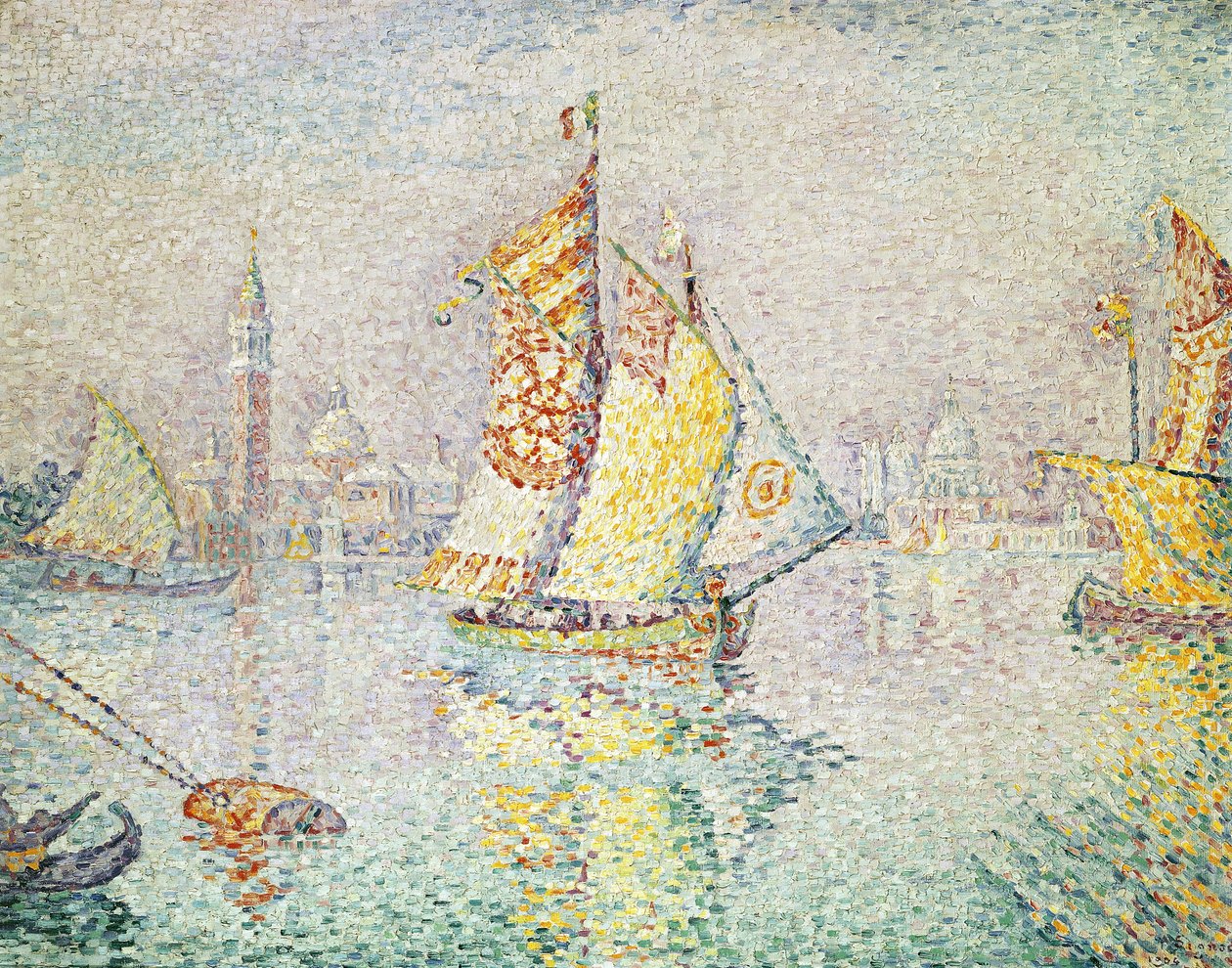 Sarı Yelken, Venedik, 1904 by Paul Signac