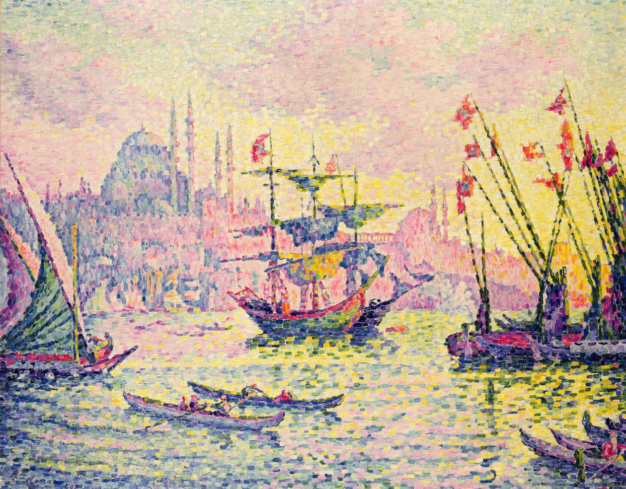 Konstantinopolis manzarası, 1907 by Paul Signac