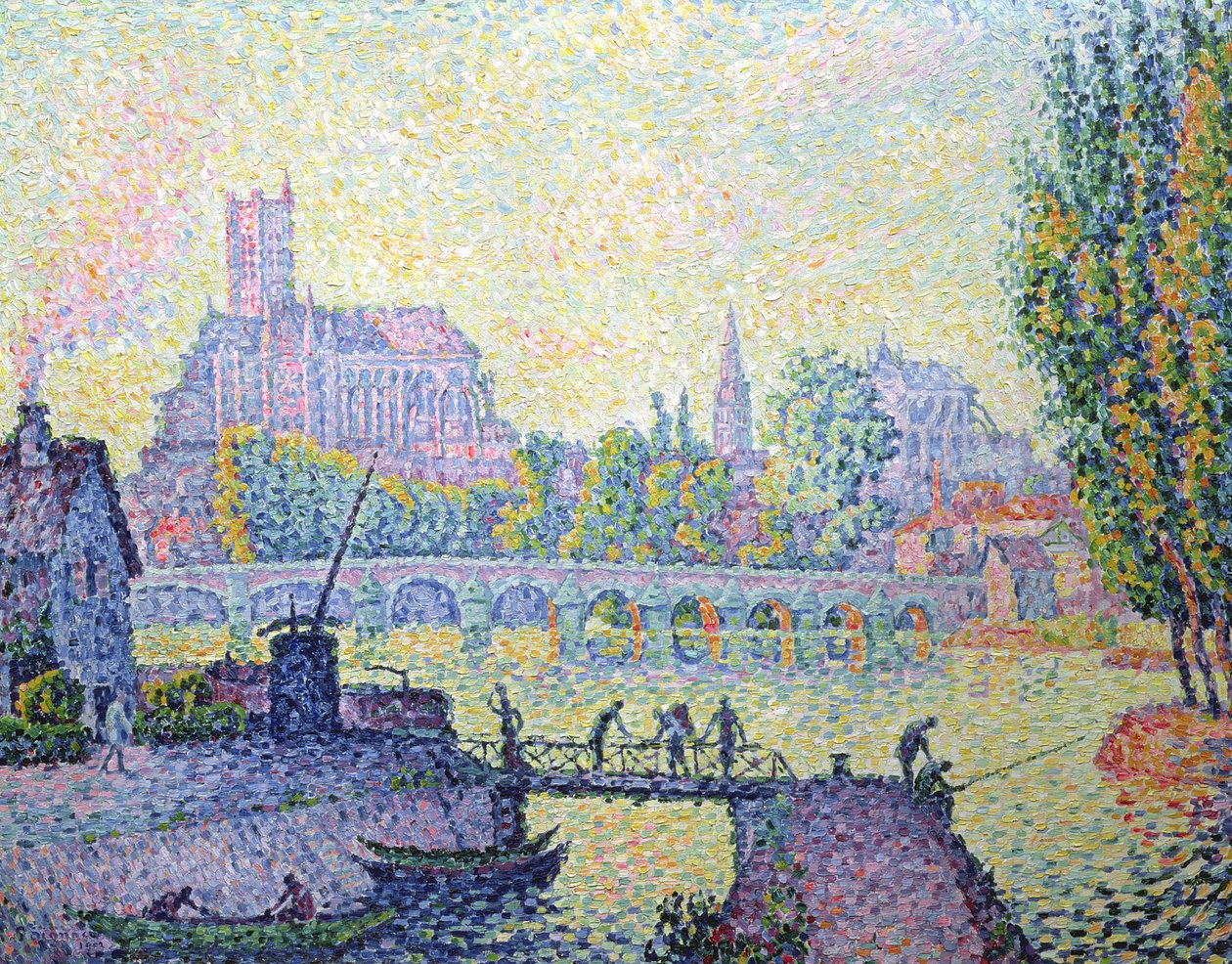 ಆಕ್ಸೆರೆ ಸೇತುವೆಯ ನೋಟ, 1902 ಟರ್ಕ್ by Paul Signac