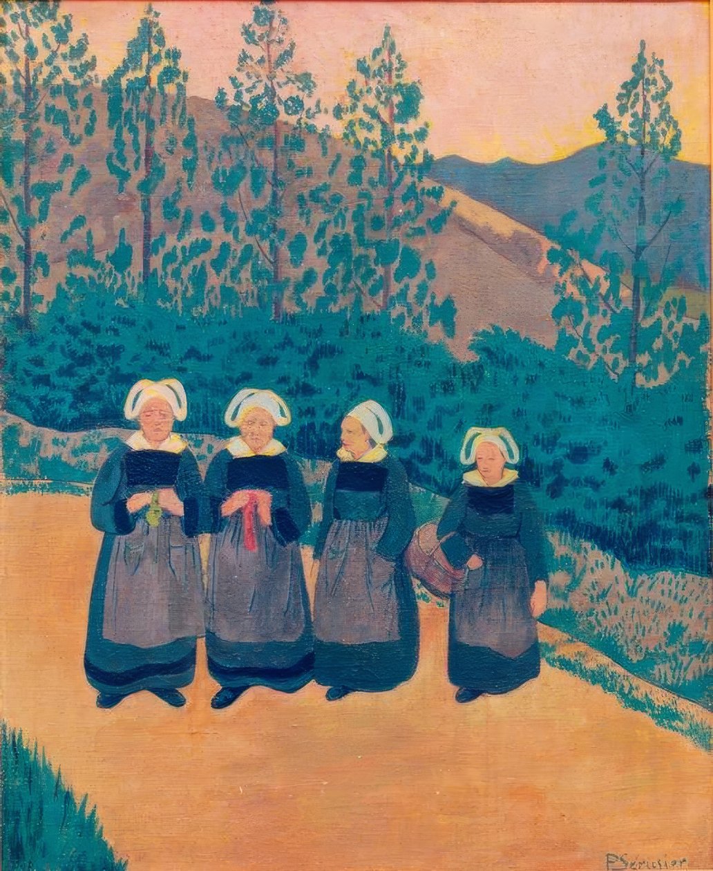 Dört Breton kadın by Paul Sérusier