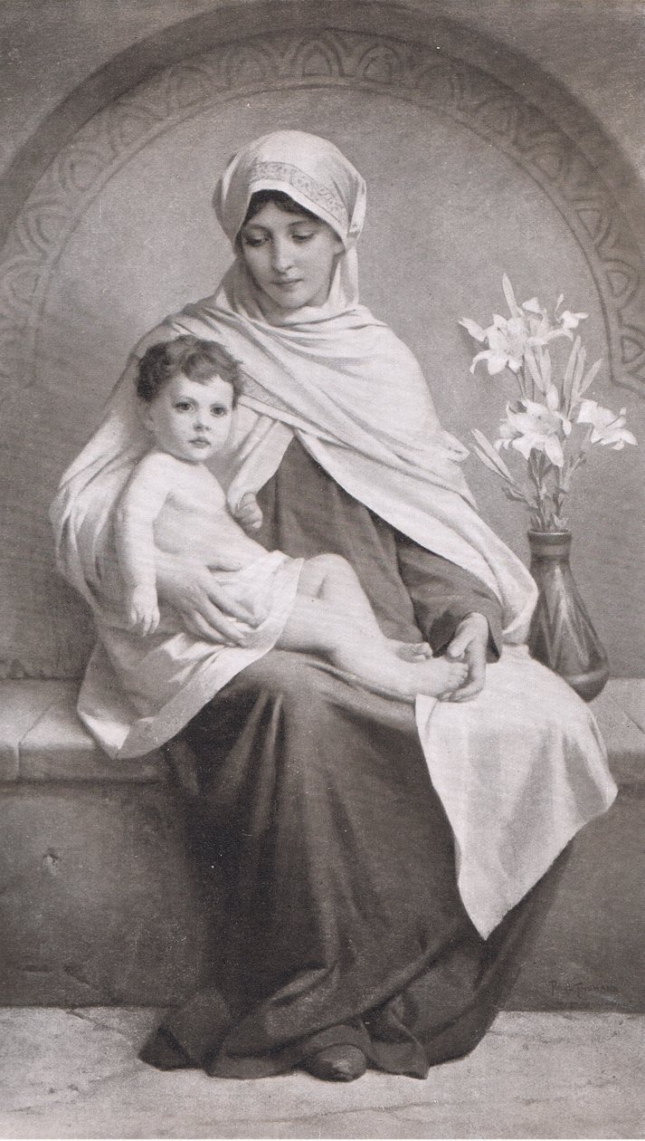 Anne ve çocuk, Bibbys Yıllık, 1916-1917 by Friedrich Paul Thumann