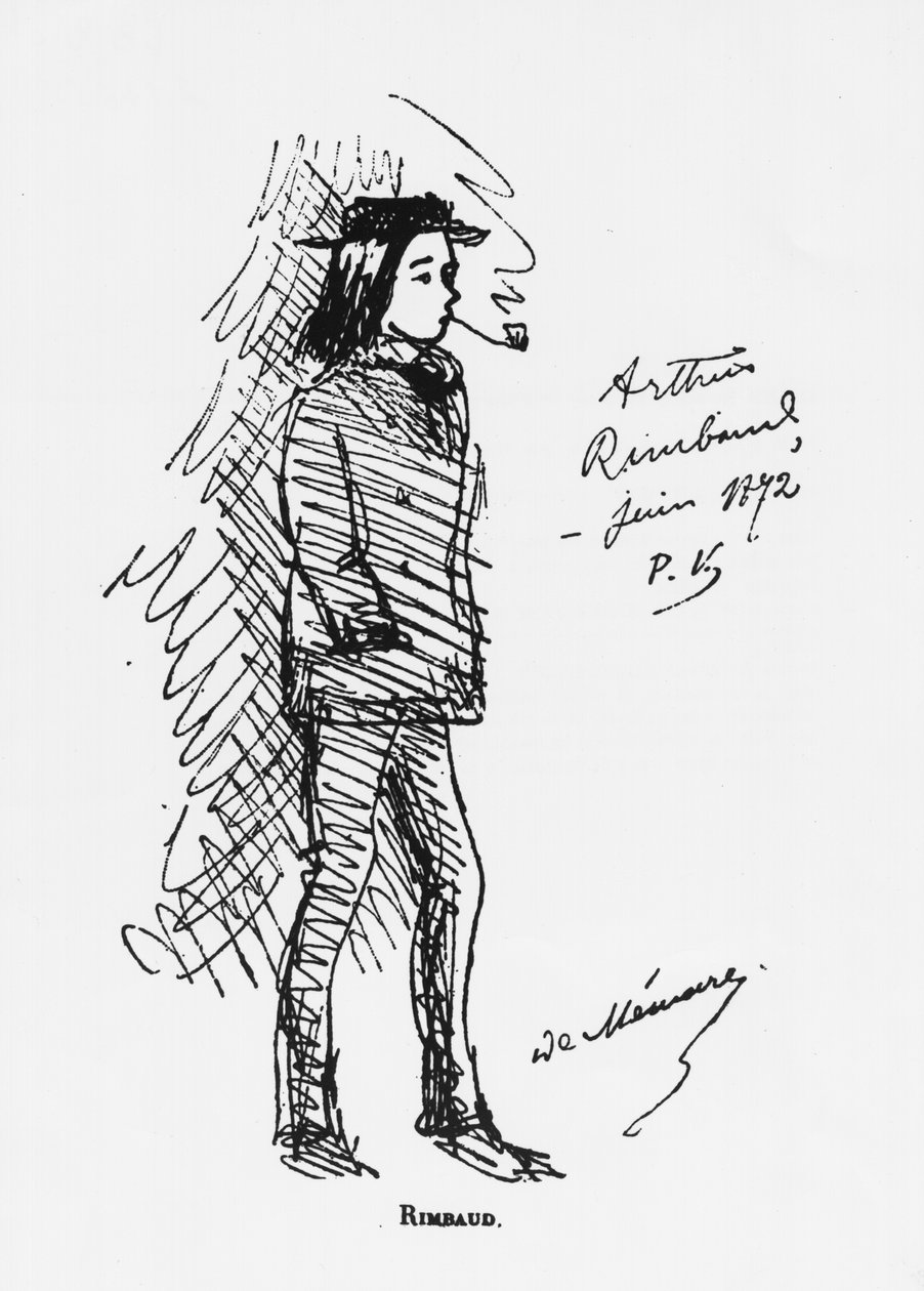 Arthur Rimbaud (1854-91) Haziran 1872 by Paul Verlaine