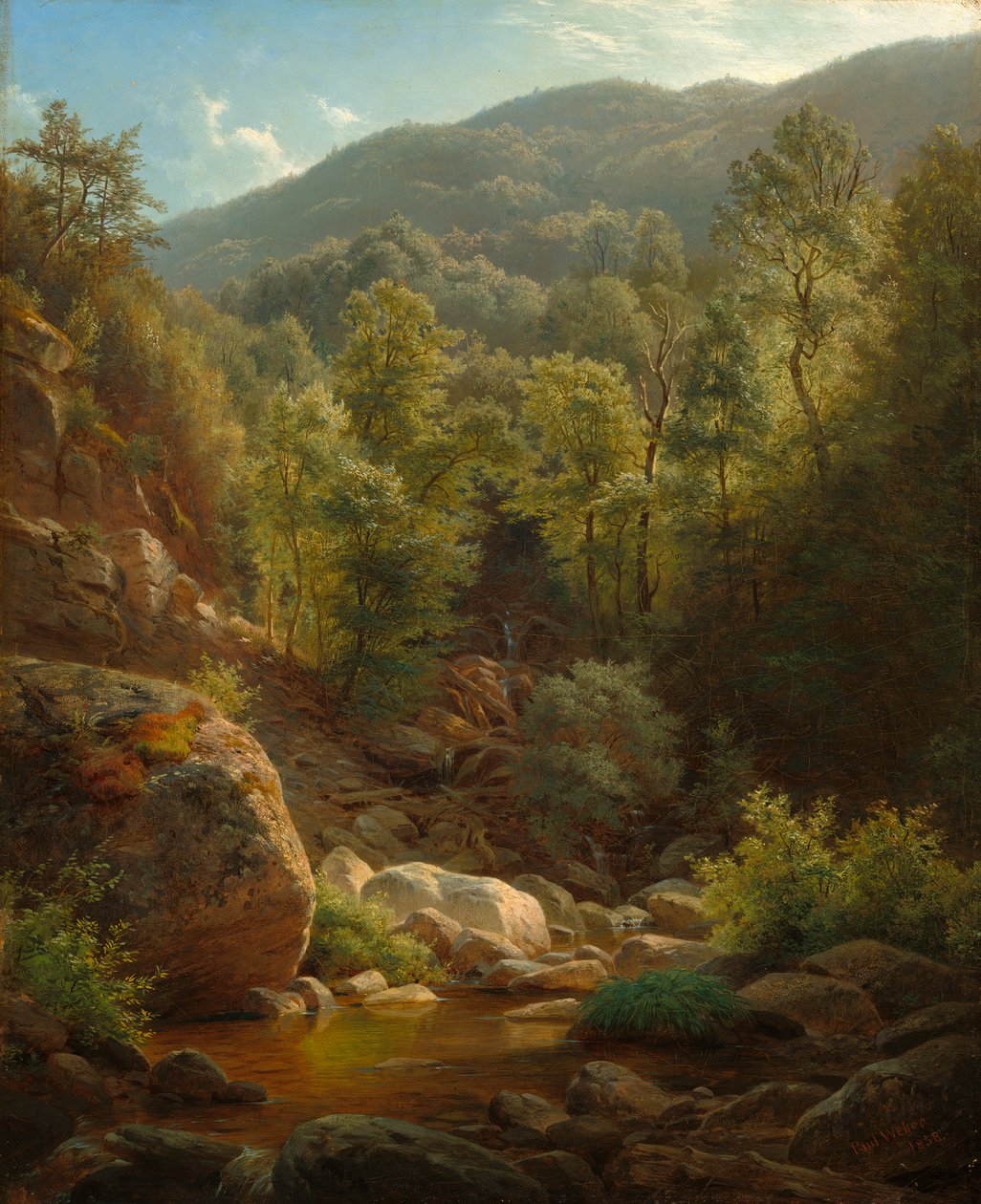 Catskills'deki sahne, 1858 by Paul Weber