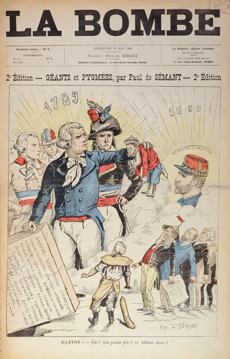 1889 Cumhuriyeti Pigmelerinden Önce 1789 Devriminin Devleri, 