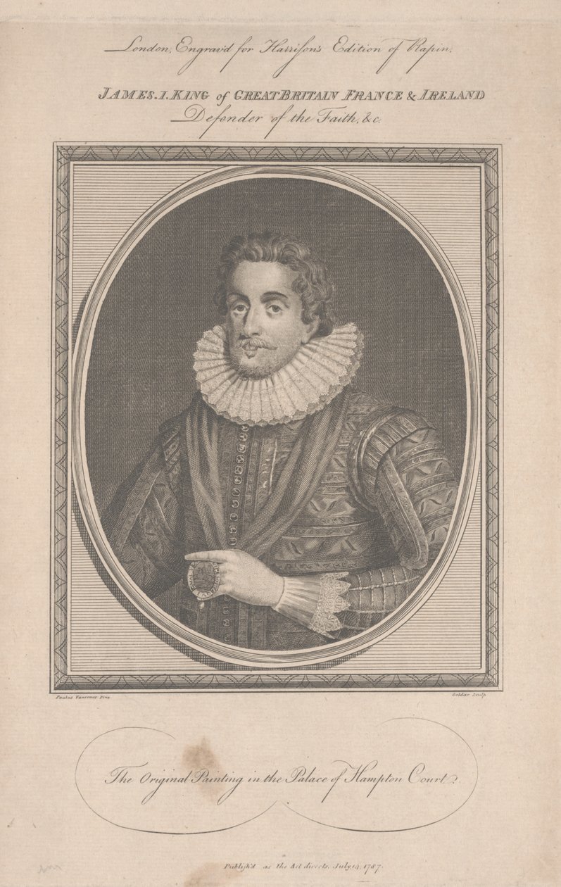 I. James, 1787 by Paul van Somer
