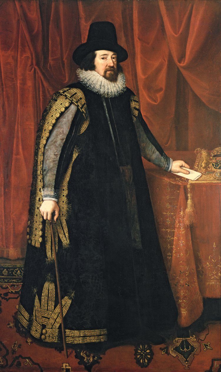 Sir Francis Bacon (1561-1626) Verulam Baron Verulam, Vikont St. Albans by Paul van Somer