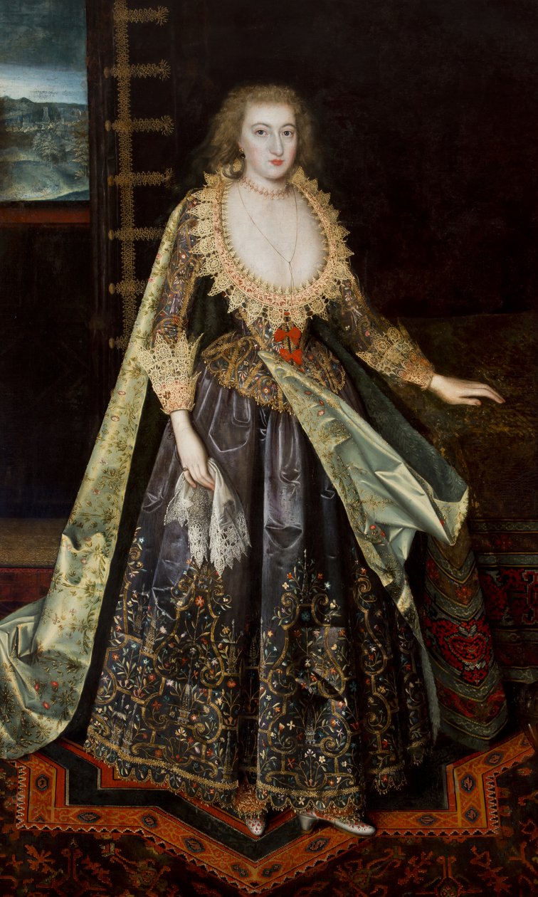 Bayan Margaret Stuart, Nottingham Kontesi, 1620 dolayları by Paul van attr.to Somer