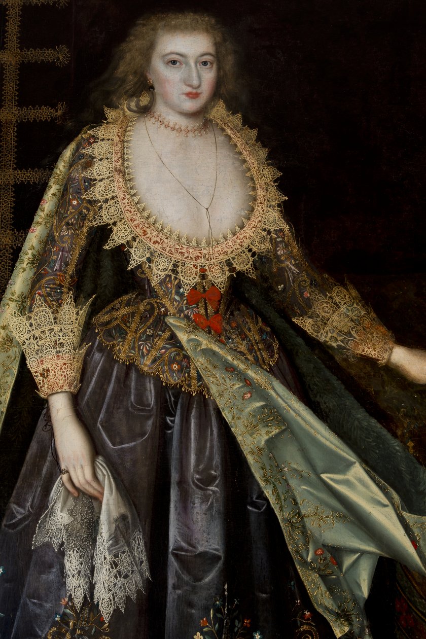 Bayan Margaret Stuart, Nottingham Kontesi, 1620 dolayları by Paul van attr.to Somer