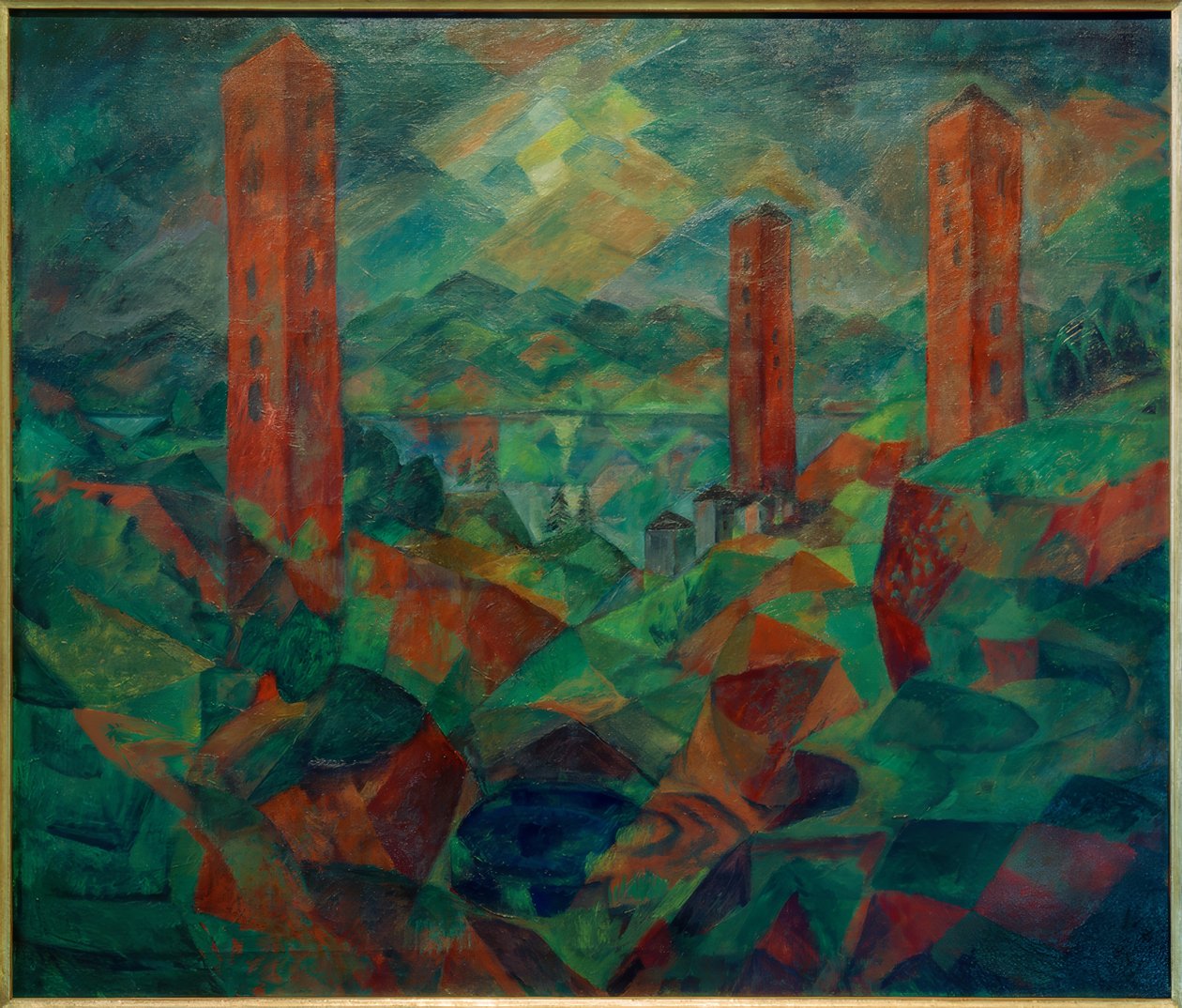 kırmızı kuleler by Paul Adolf Seehaus