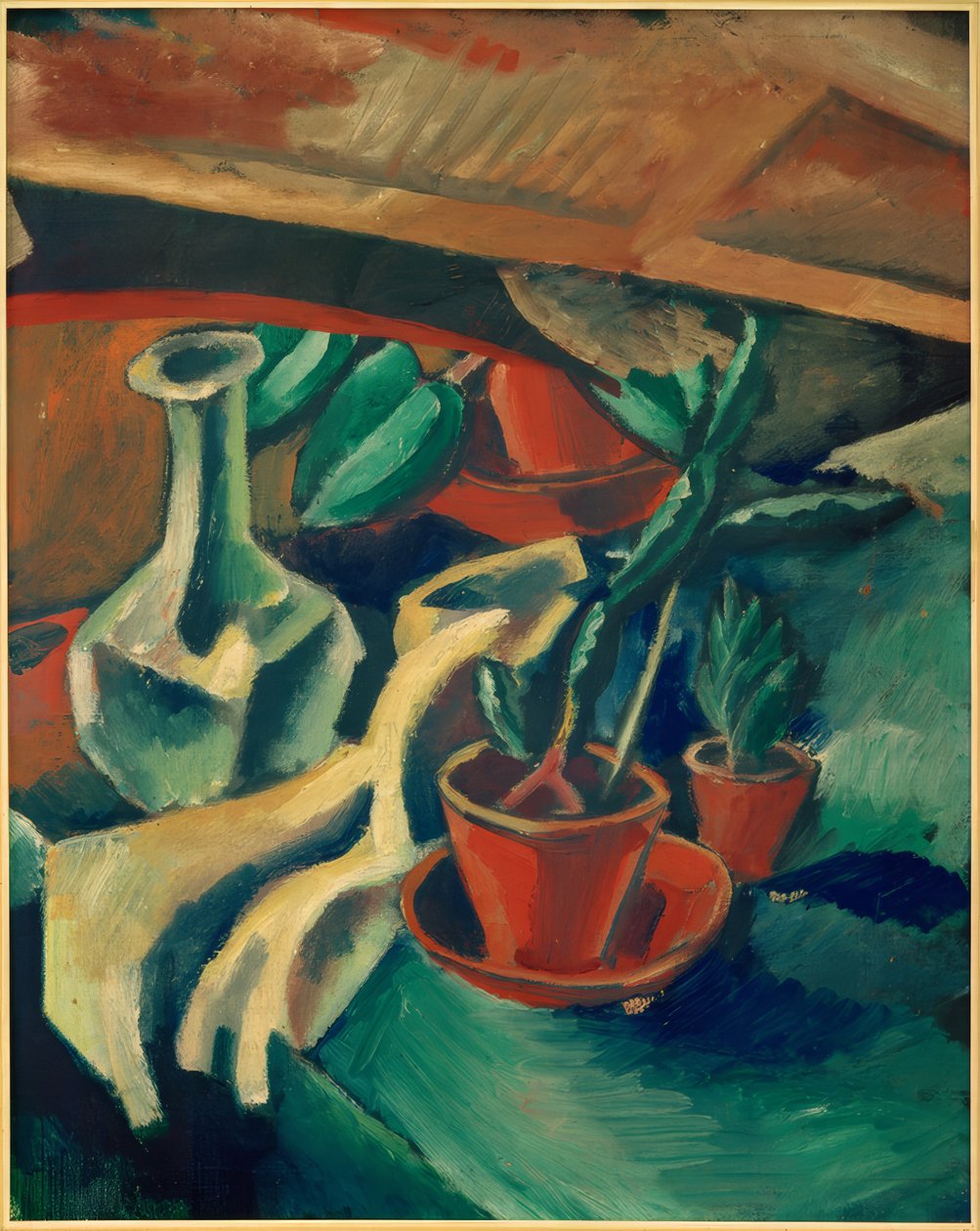 Kaktüsler ve sürahi by Paul Adolf Seehaus