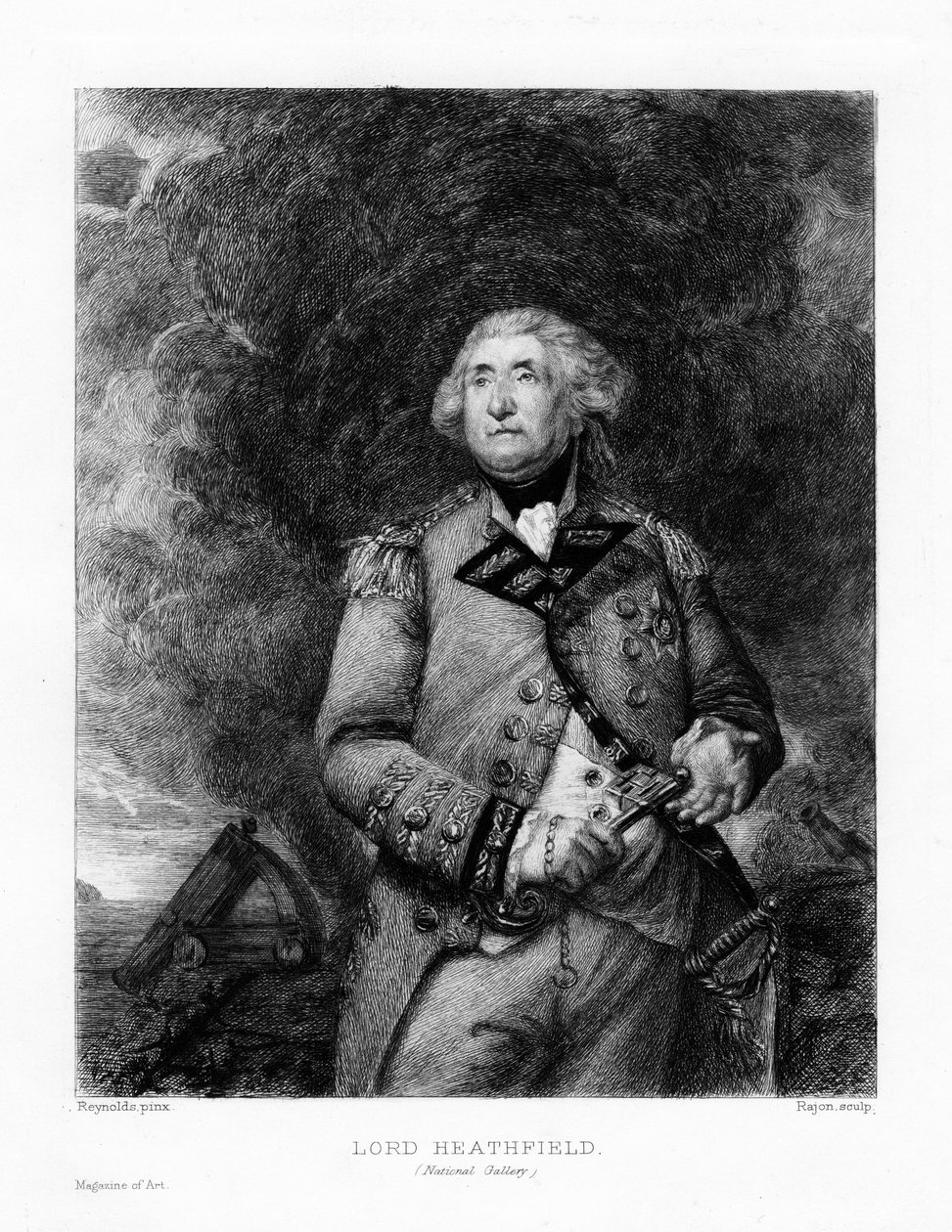 George Augustus Eliott, Lord Heathfield, 1890. by Paul Adolphe Rajon