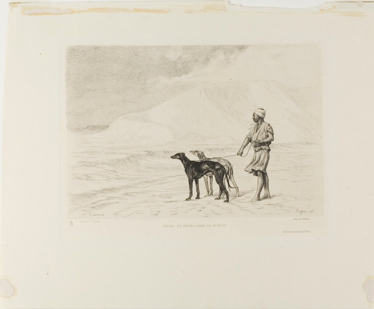 Çölde Köpeklerin Rölesi by Paul Adolphe Rajon