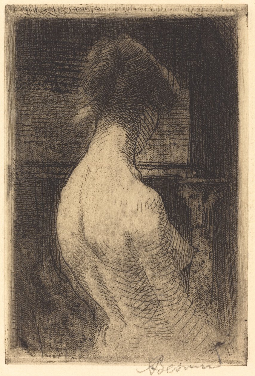 Bir Kadının Arkası Dos de Femme, 1889. by Paul Albert Besnard