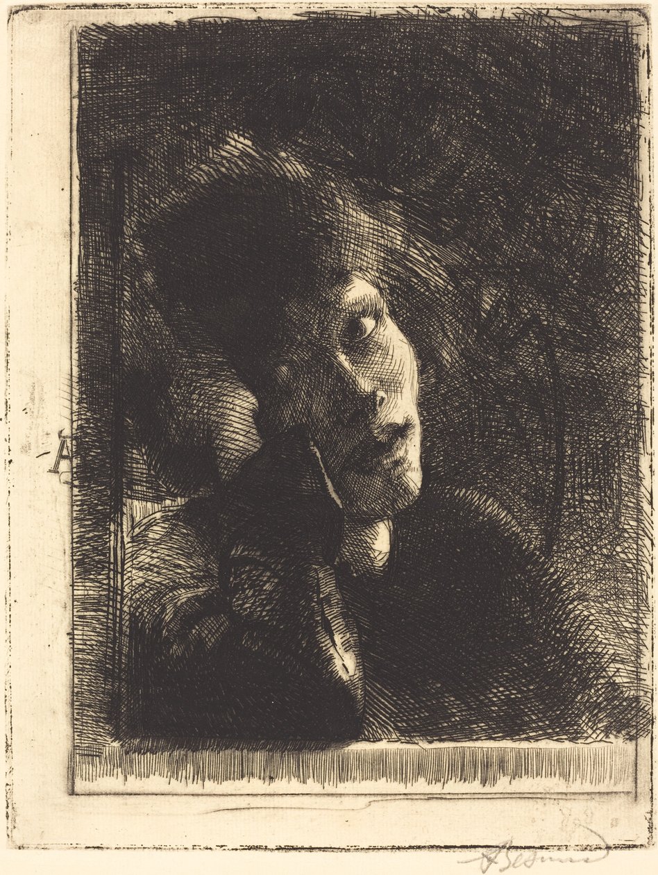 Eğilen İlham Perisi, 1884. by Paul Albert Besnard