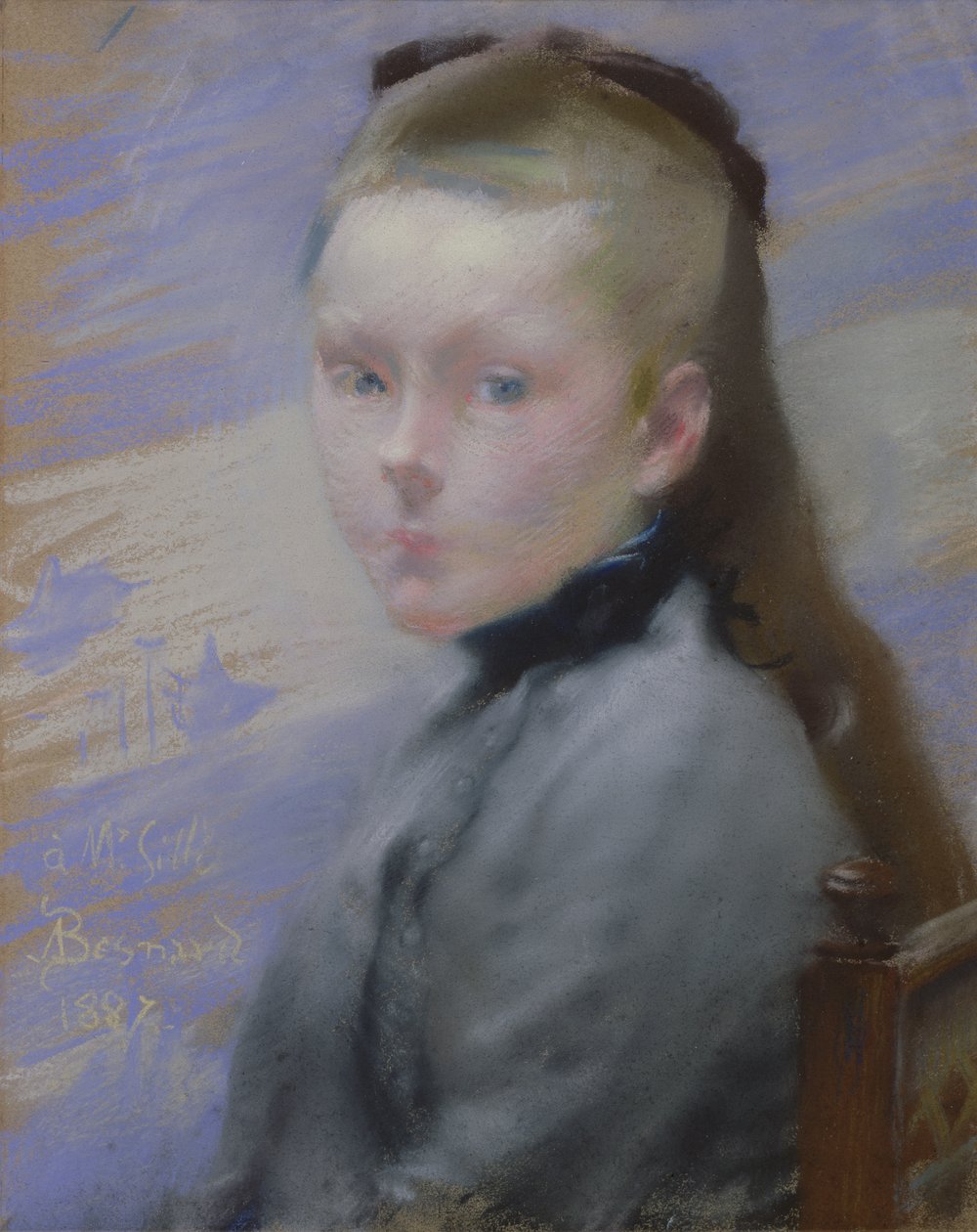 Sanatçıların kızının portresi by Paul Albert Besnard