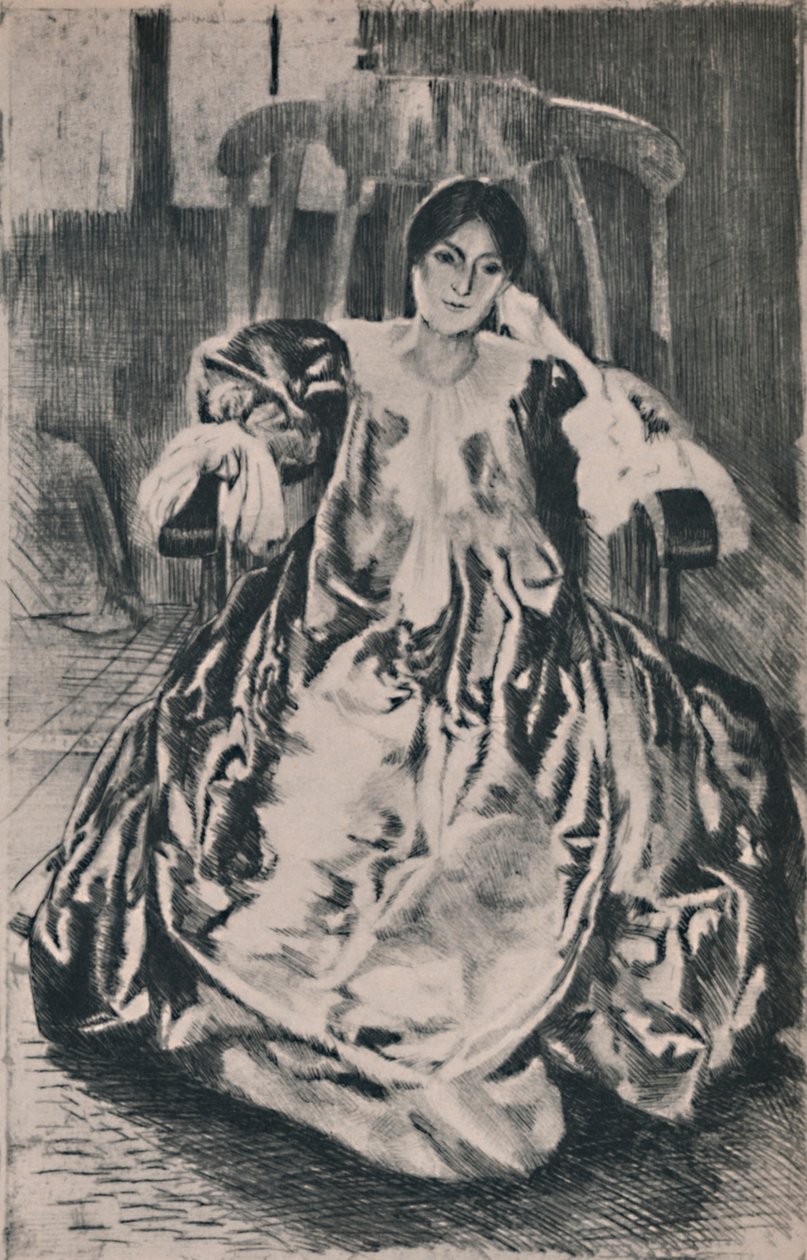 İpek Elbise, 1887, 1946 by Paul Albert Besnard