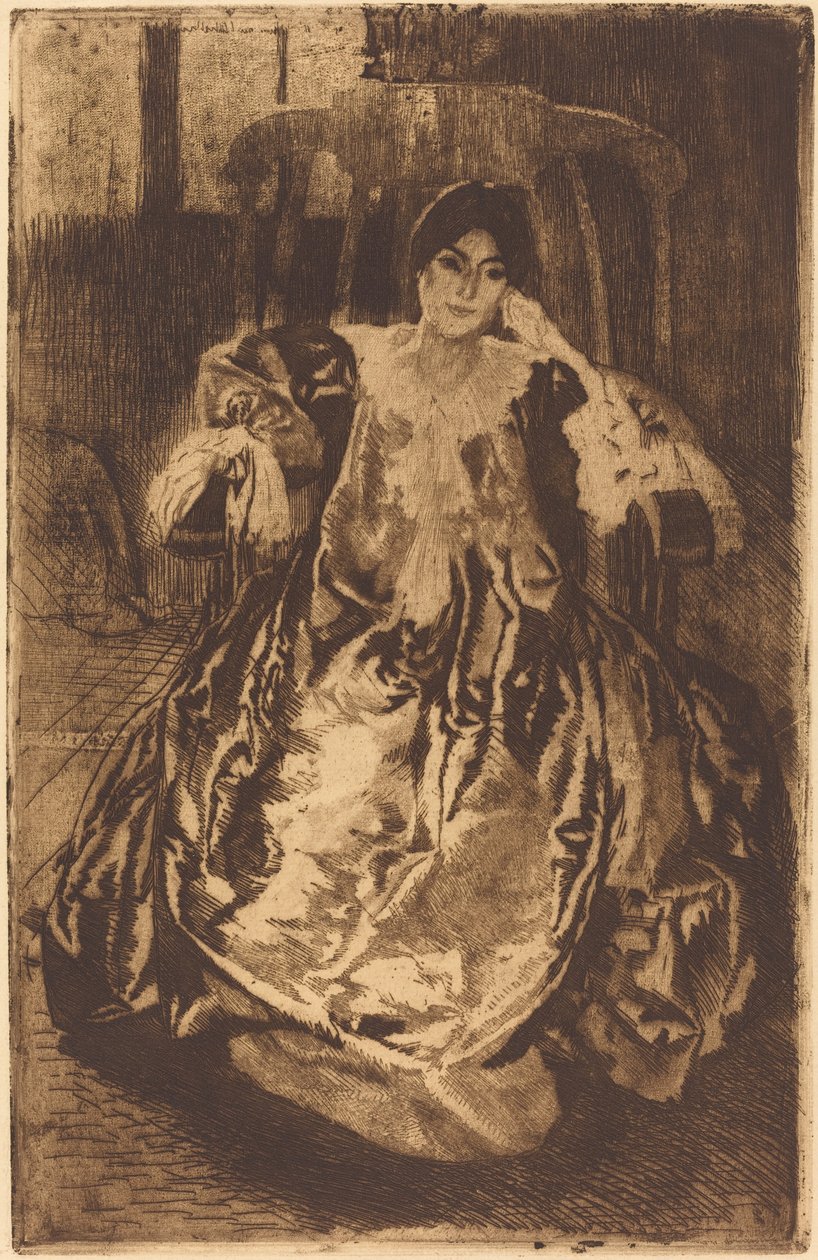 İpek Elbise La Robe de Soie, 1887. by Paul Albert Besnard