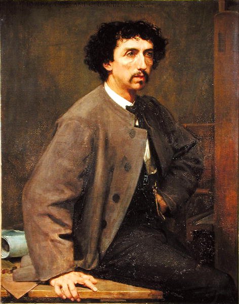 Charles Garnier (1825-98) 1868 (tuval üzerine yağlı boya) by Paul Baudry