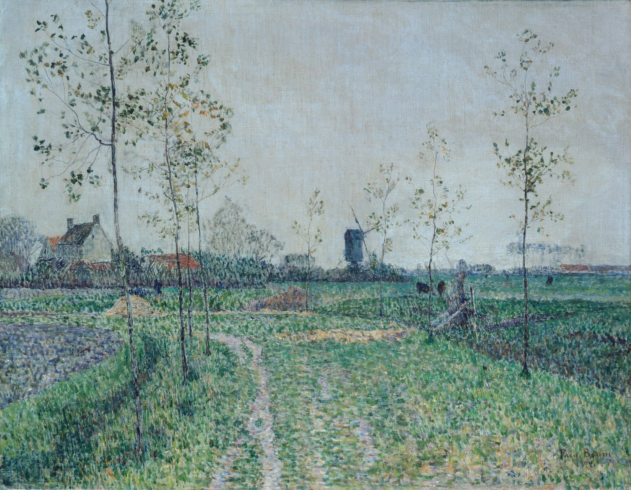 Knokke, Belçika yakınlarındaki sonbahar manzarası by Paul Baum