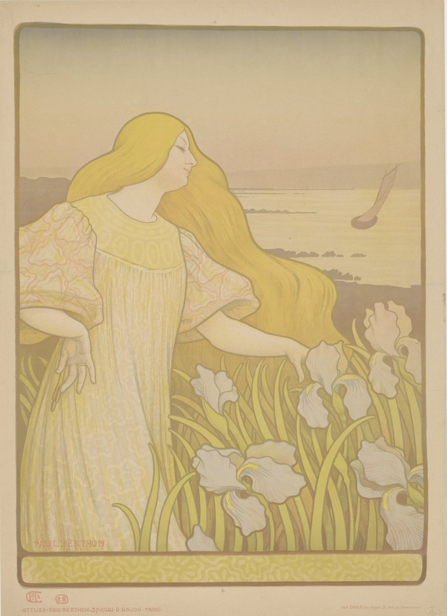 İris iris arasındaki kız by Paul Berthon