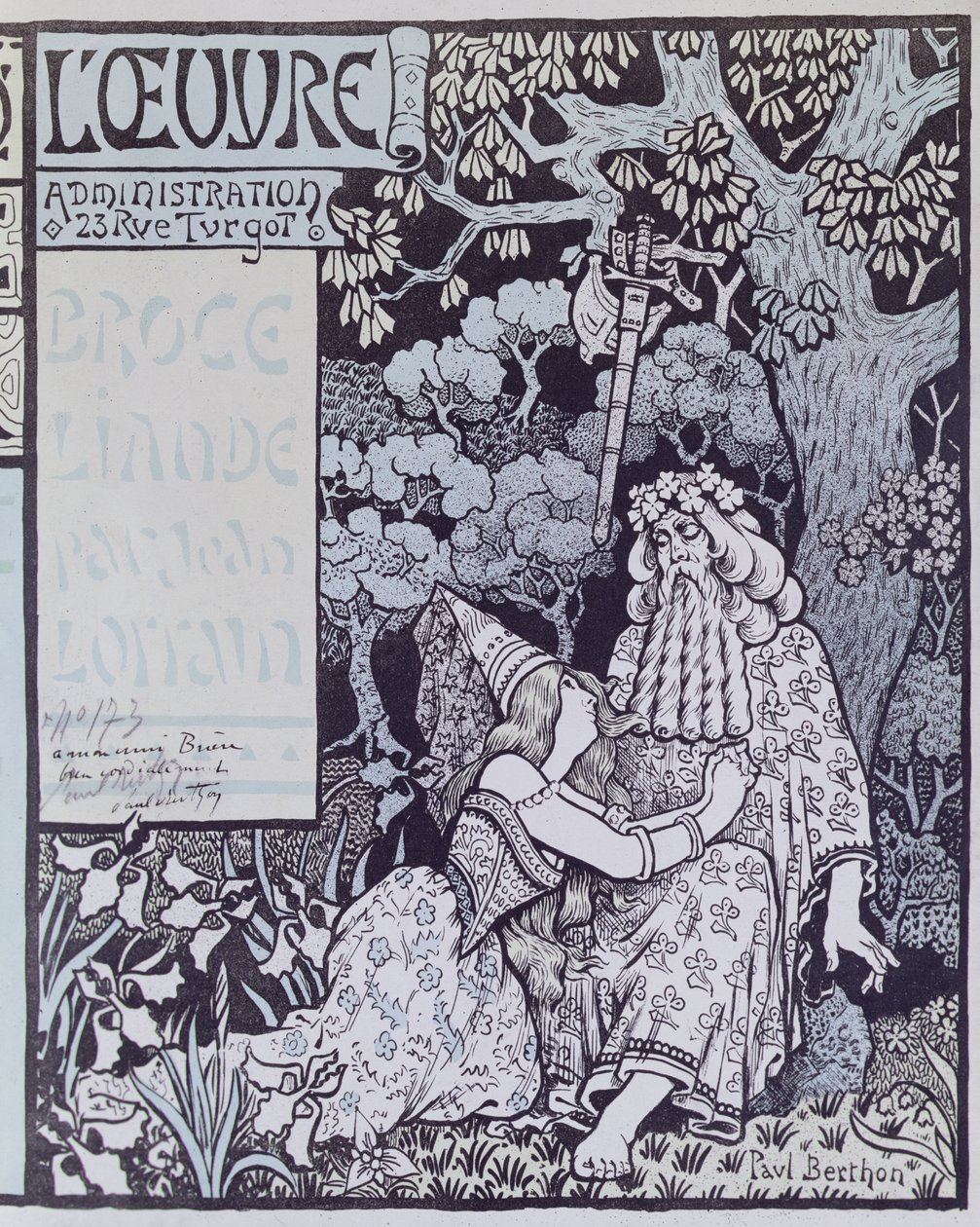Broceliande Ormanında Büyücü Merlin ve Peri Vivien, 