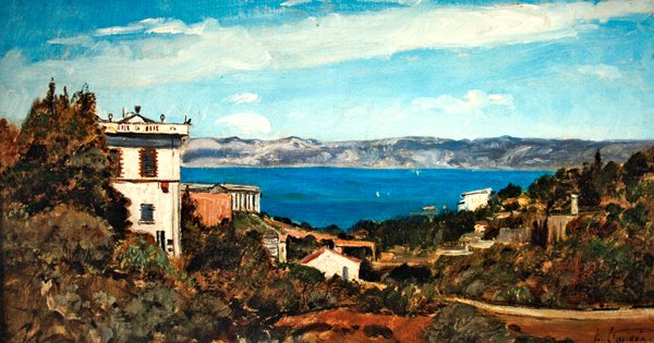 Marsilya Körfezi, Saint-Henri (tuval üzerine yağlı boya) by Paul Camille Guigou