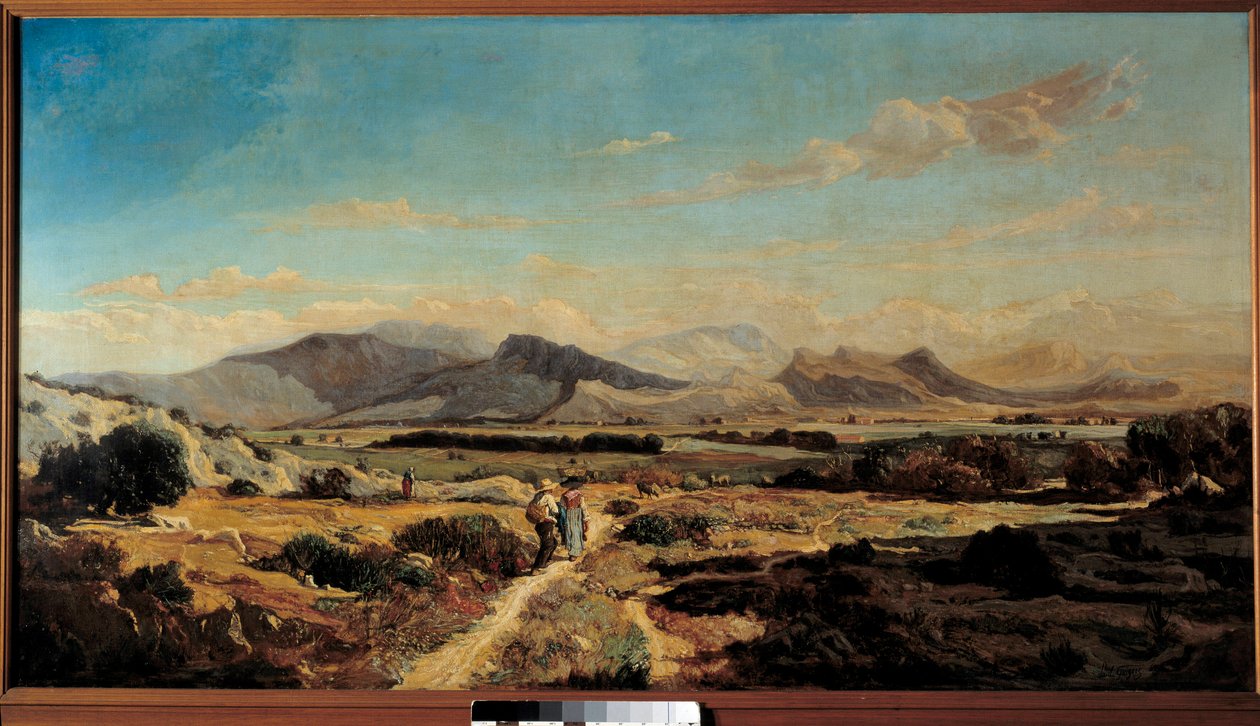 Allauch Tepeleri Tablosu Paul Camille Guigou (1834-1871) 1862 Marsilya, Güzel Sanatlar Müzesi by Paul Camille Guigou