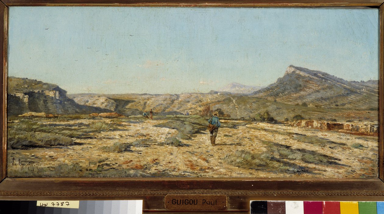 Bouches du Rhone'daki Plan d'Orgon kasabası by Paul Camille Guigou