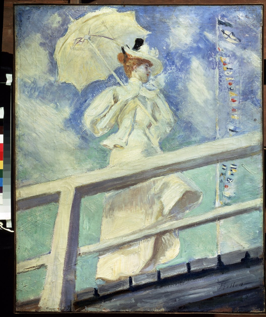 Beyazlı kadın. Paul Cesar Helleu