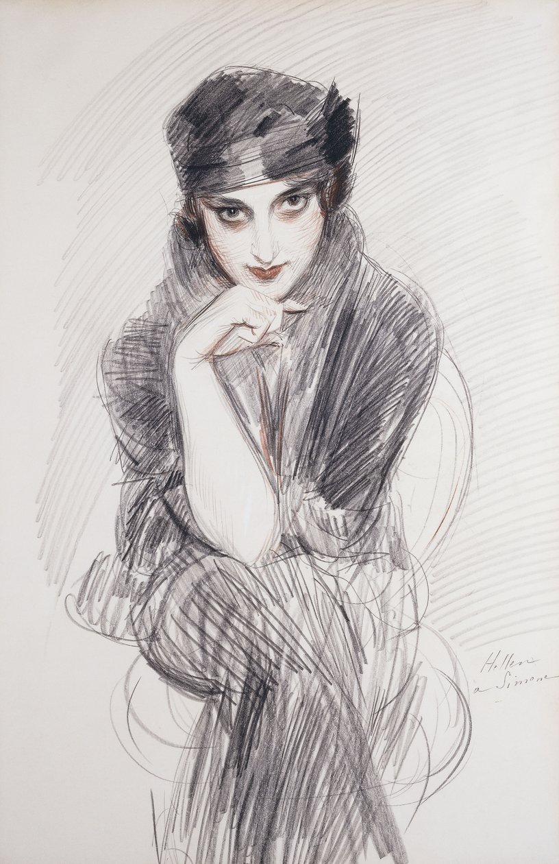 Bir Hanımefendinin Portresi, muhtemelen Madam Van Cleef by Paul Cesar Helleu